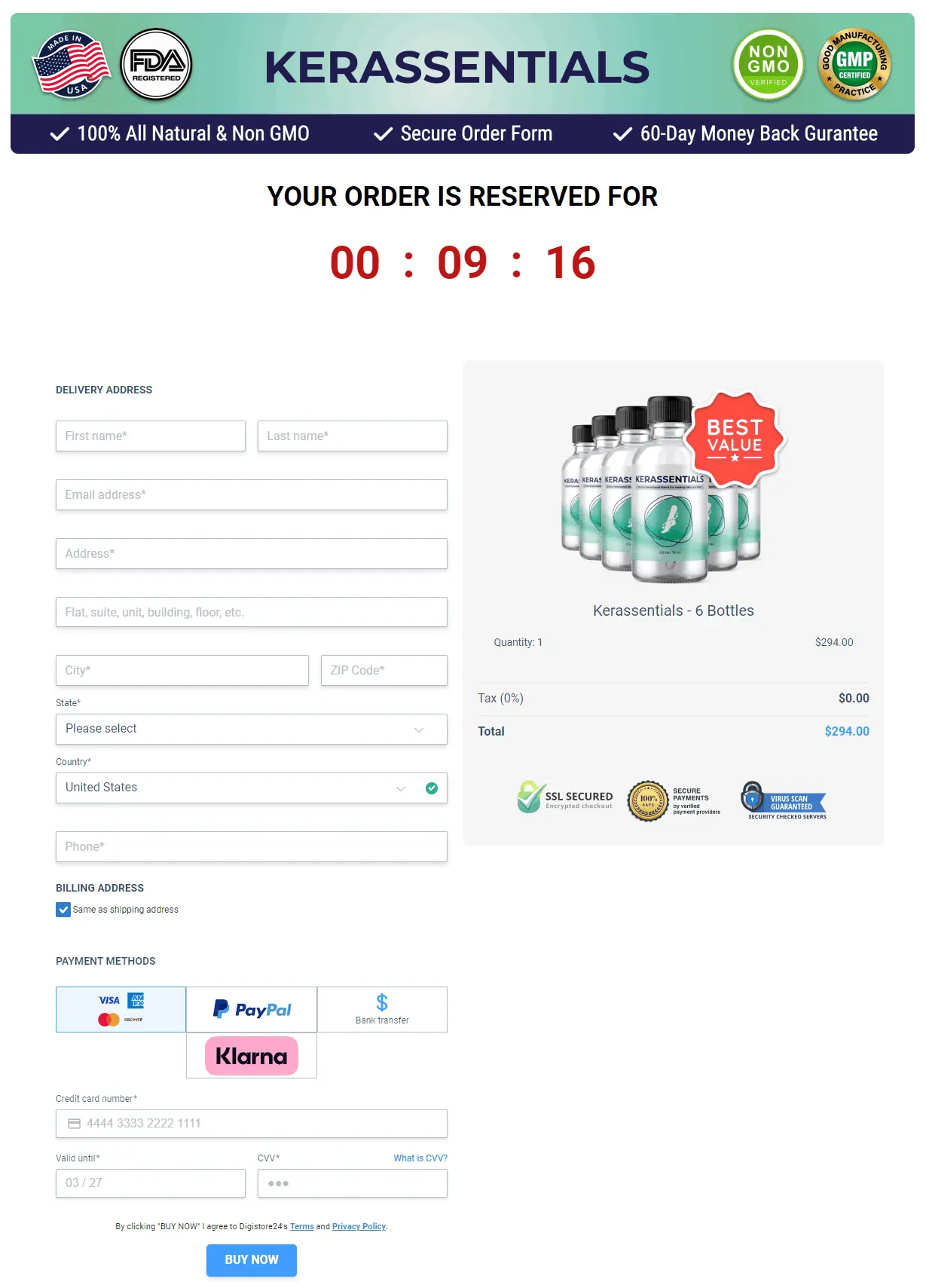 kerassentials price